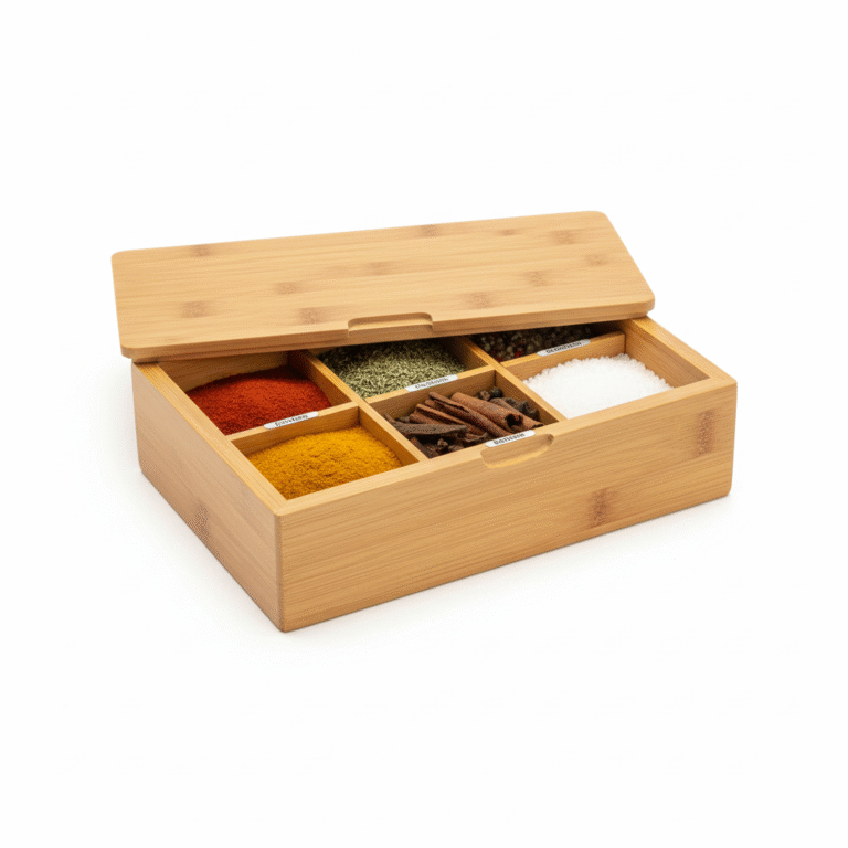 Bamboo Spices Holder box wholesale