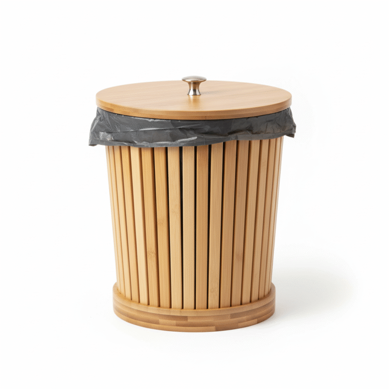 bamboo trash bin wholesale