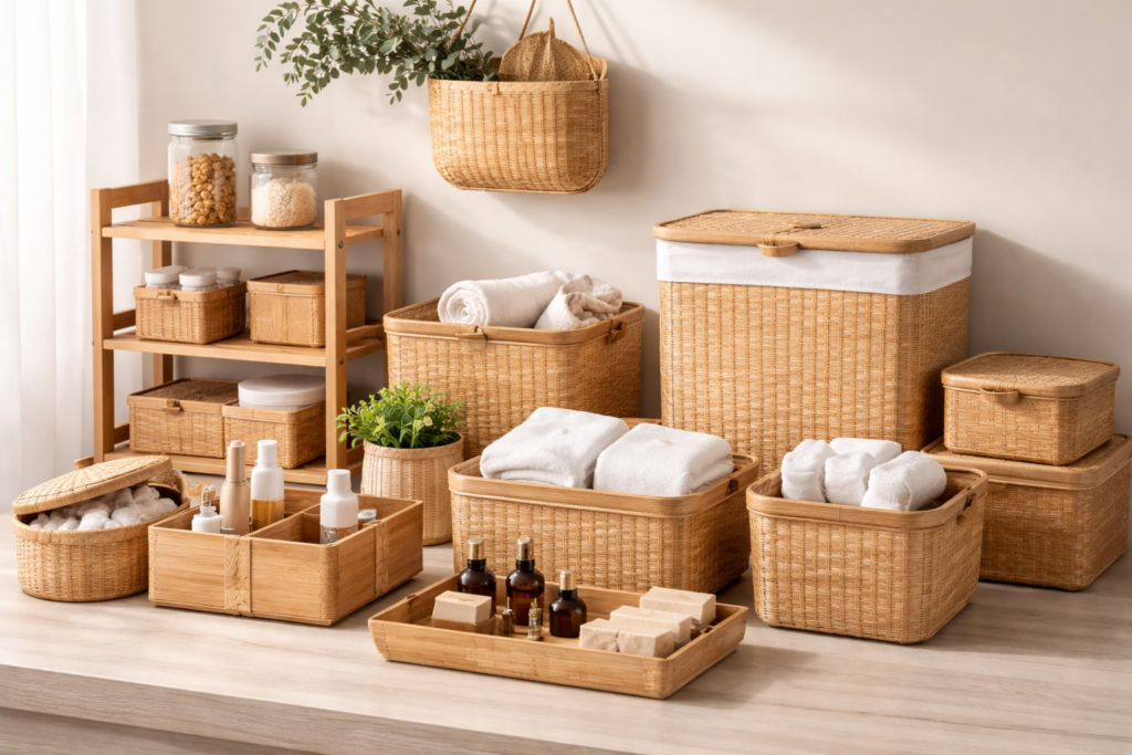 Bamboo Storage and Baskets