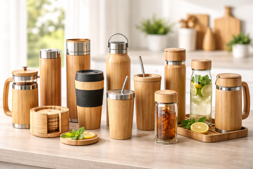 Bamboo Drinkware and Bottles