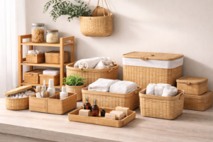Bamboo Storage And Basket