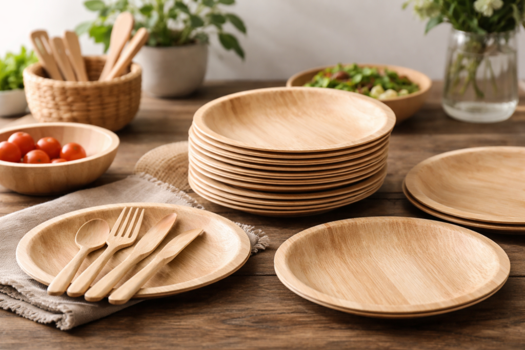 Sustainable Bamboo Disposable Plates