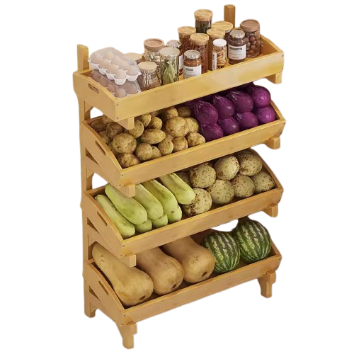 bamboo retail display shelves wholesale