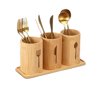 Premium Bamboo Utensil Holder Stand Wholesale – Eco-Friendly Kitchen Organizer Supplier - Image 3