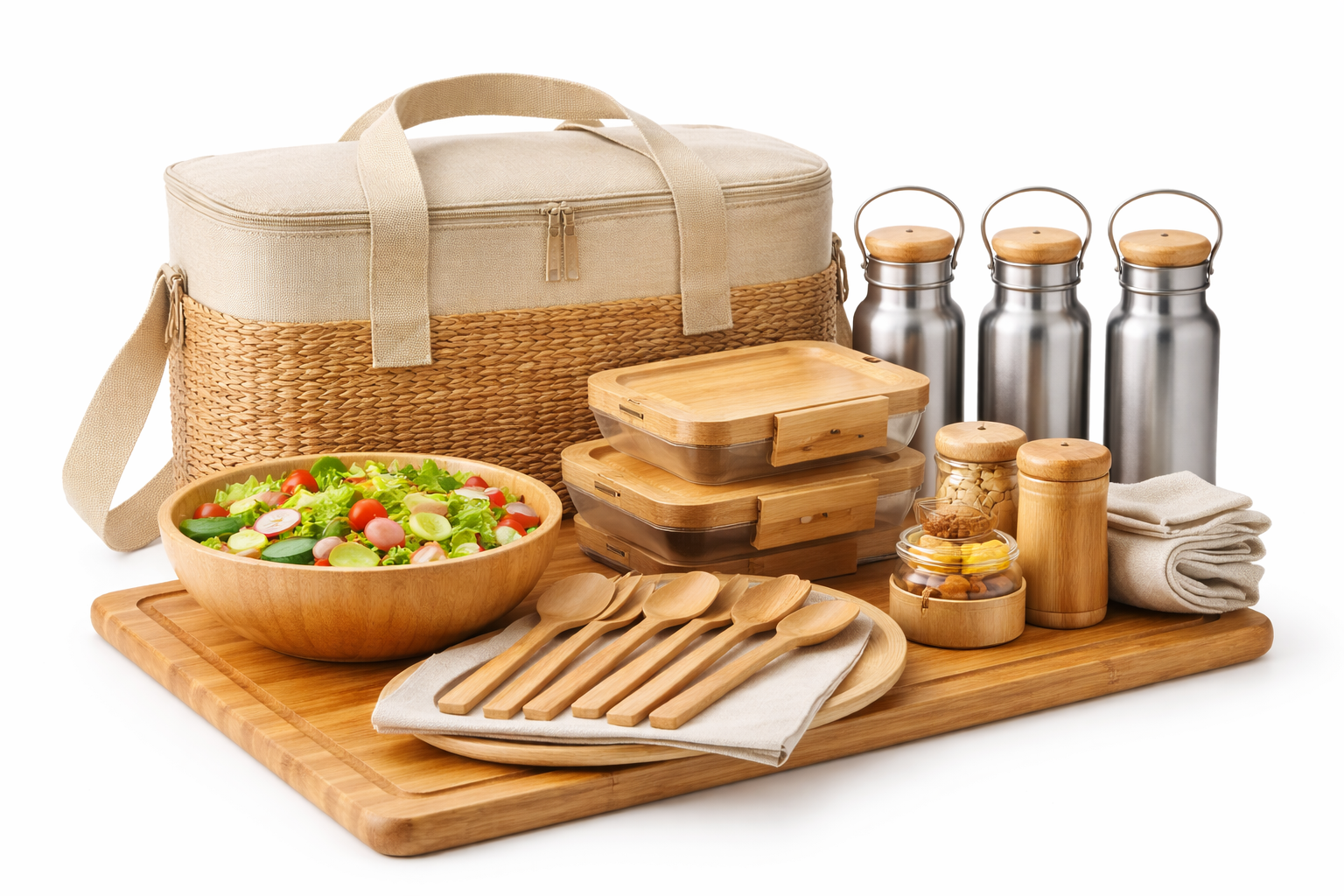 bamboo picnicware wholesale