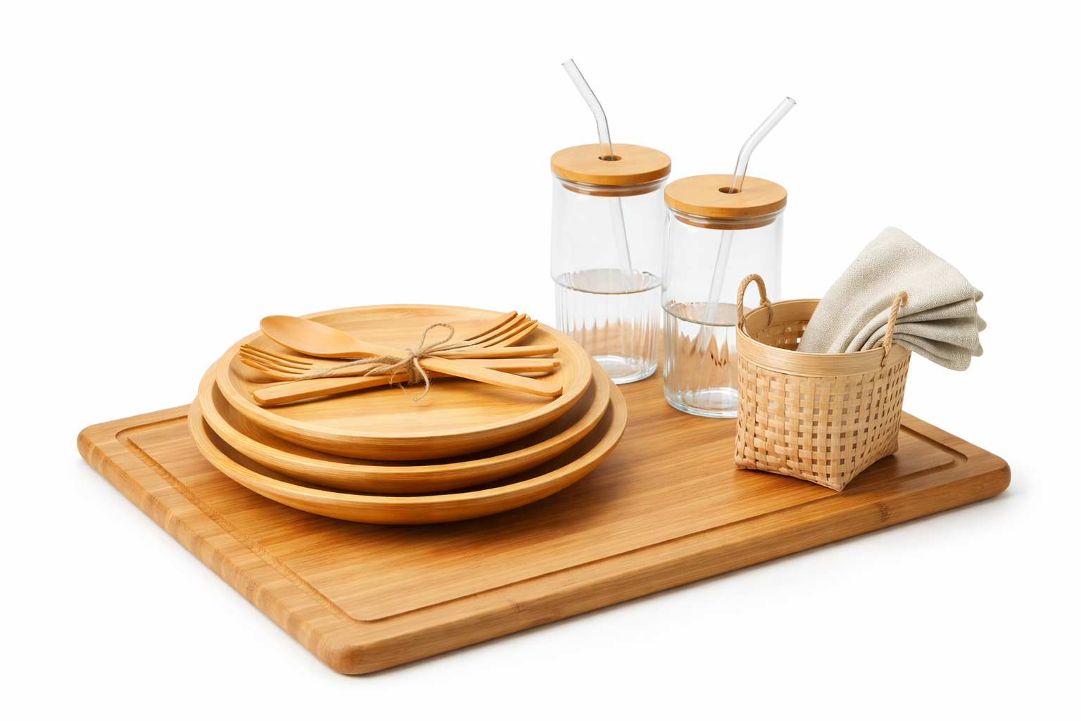 bamboo picnicware wholesale
