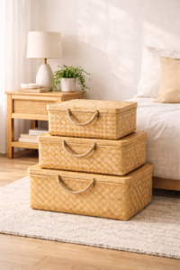 Bamboo Storage Baskets and Organizers 