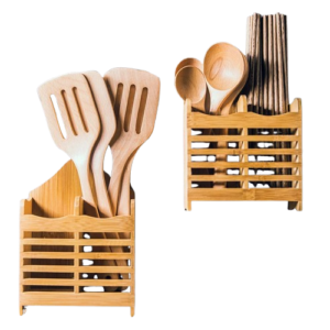 bamboo utensil holder stand wholesale