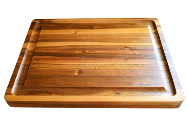 bamboo cutting board with juice groove