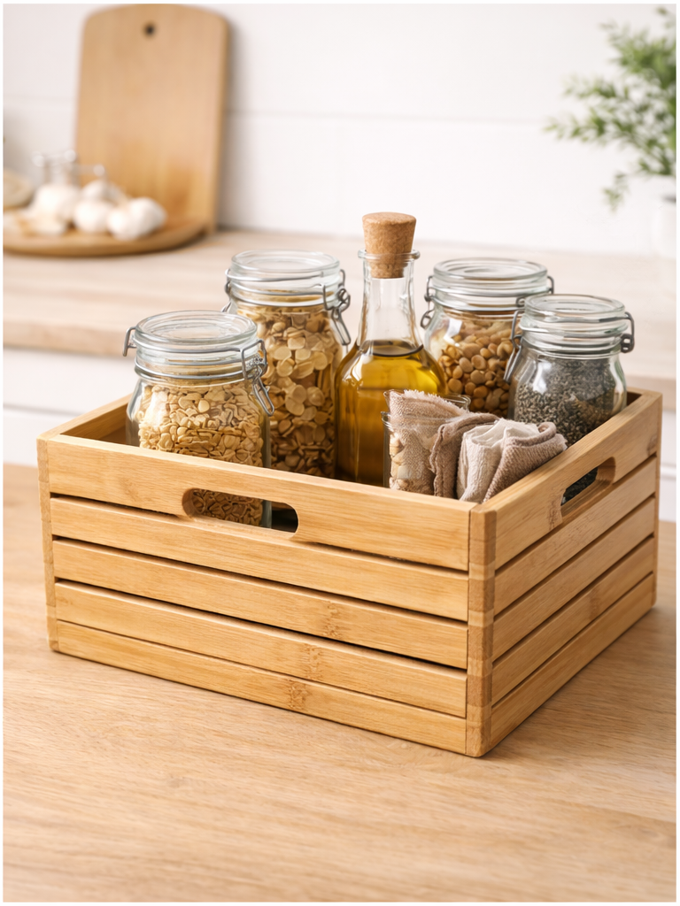 Bamboo Storage Crates Wholesale