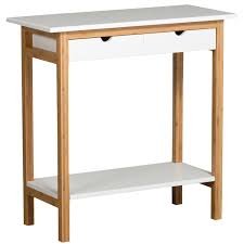 Bamboo Console Table with Drawer