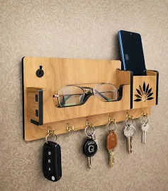 Bamboo Entryway Key Cabinet