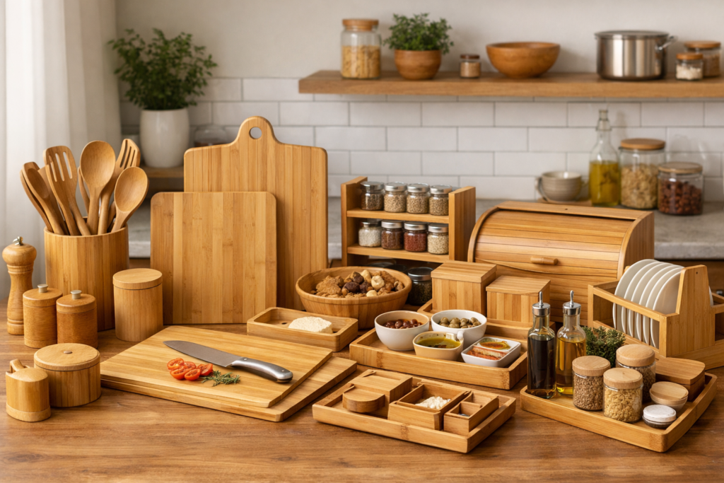 Bamboo kitchen products